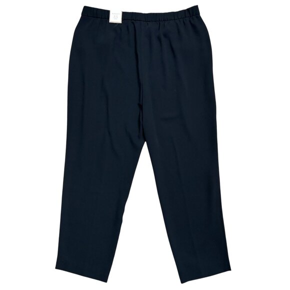 Chico's Womens Soft Woven Pull-On Tapered Ankle Pants Size 3.5 Navy Ultimate Fit - Picture 2 of 9
